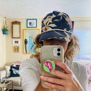 Vintage floral baseball cap